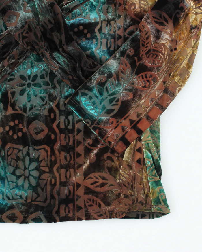 Vintage 90s Frankly Man Velvet Top - M