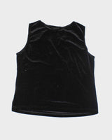 Vintage 90s Carroll Reed Velvet Sleeveless Top - L