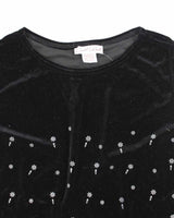 Vintage 90s Carroll Reed Velvet Sleeveless Top - L