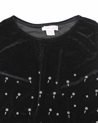 Vintage 90s Carroll Reed Velvet Sleeveless Top - L