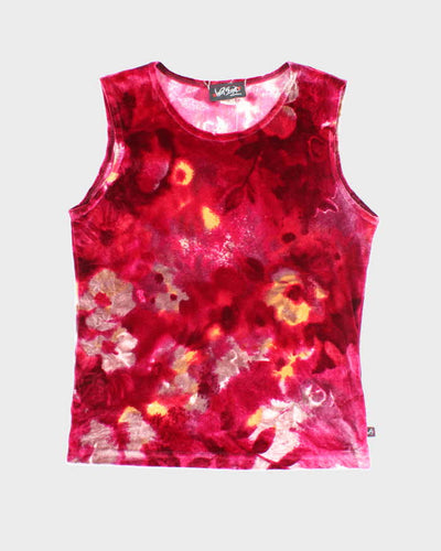 Vintage 90s Wagal Australia Velvet Sleeveless Top - M