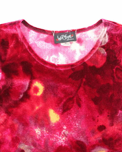 Vintage 90s Wagal Australia Velvet Sleeveless Top - M