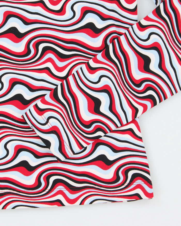 Y2k 00s Mexx Swirl Pattern Top - S