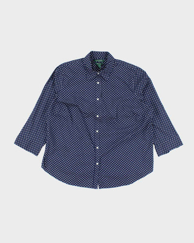 Ralph Lauren Polka Dot Blouse - XL
