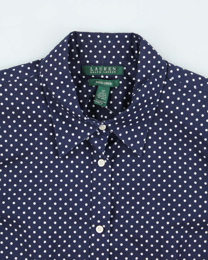 Ralph Lauren Polka Dot Blouse - XL