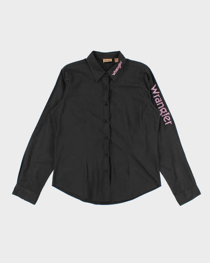 Wrangler Black Embroidered Blouse - L