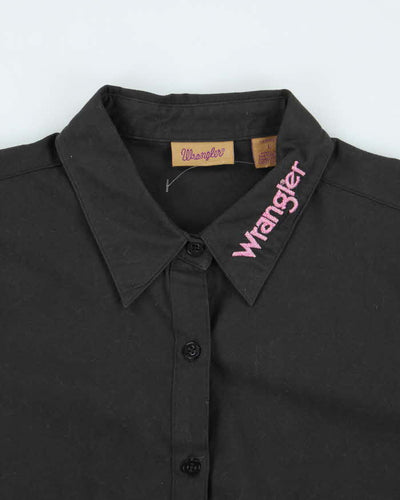 Wrangler Black Embroidered Blouse - L