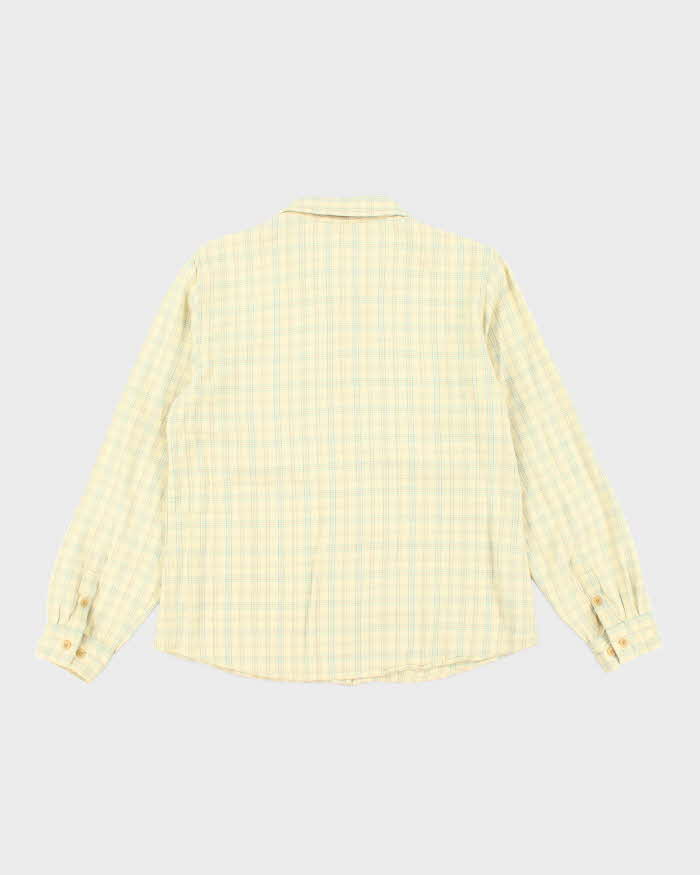 The North Face Checked Yellow Shirt - L