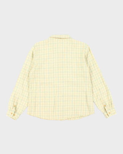 The North Face Checked Yellow Shirt - L