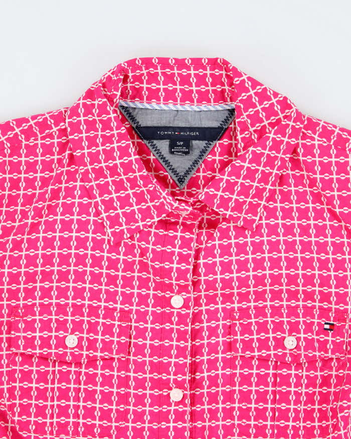 Tommy Hilfiger Pink Pattern Blouse - S
