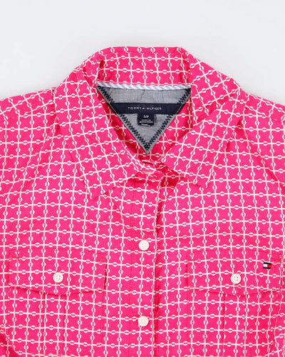 Tommy Hilfiger Pink Pattern Blouse - S