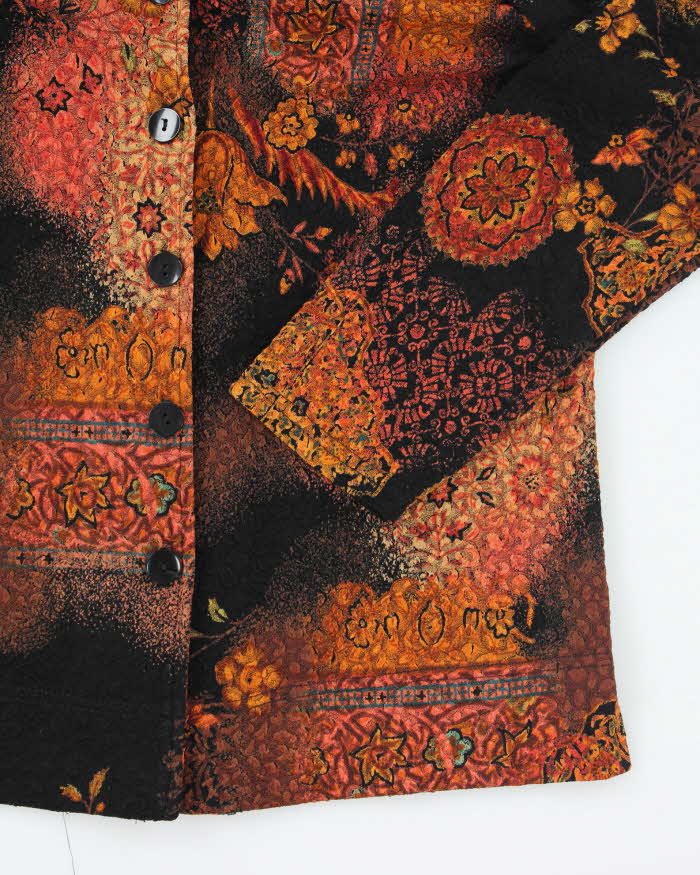 Vintage 90s Coldwater Creek Pattern Blouse - S