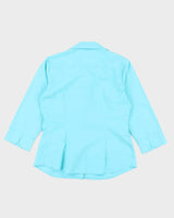 Vintage 90s Quizz Again Blue Blouse - S