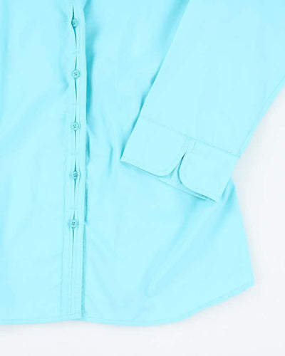 Vintage 90s Quizz Again Blue Blouse - S