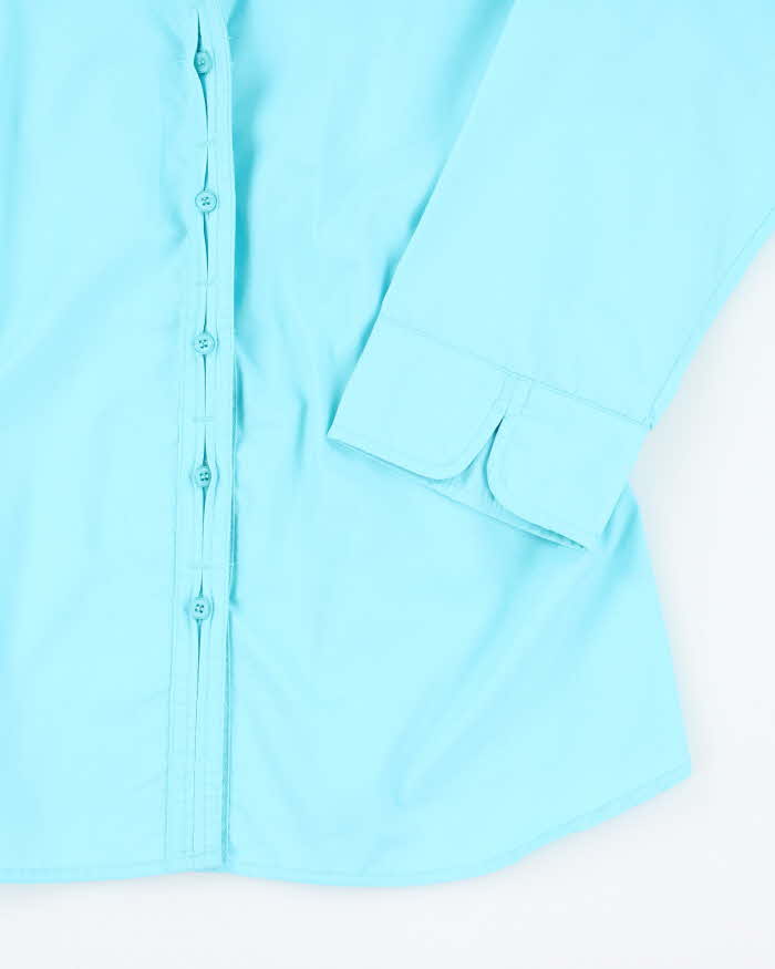 Vintage 90s Quizz Again Blue Blouse - S