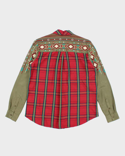 Y2k 00s Desigual Checked Blouse - M