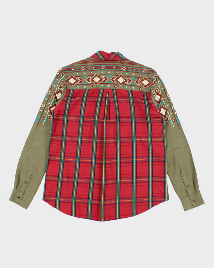 Y2k 00s Desigual Checked Blouse - M
