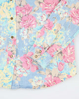Y2k 00s Guess Floral Long Sleeve Shirt - S
