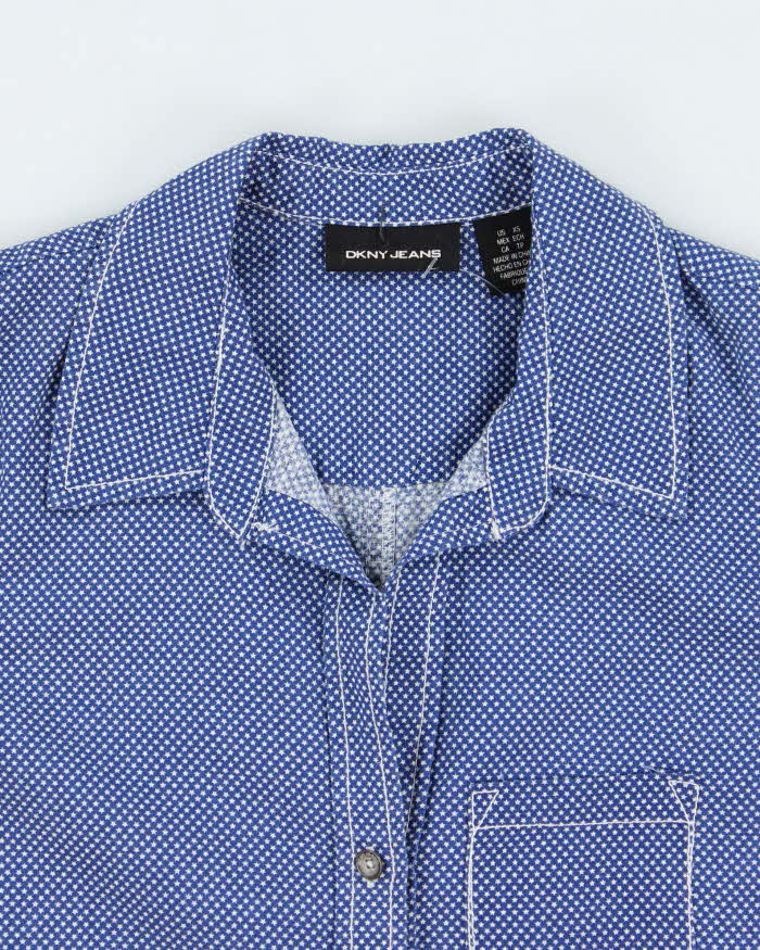 Y2k 00s DKNY Star Print Shirt - S
