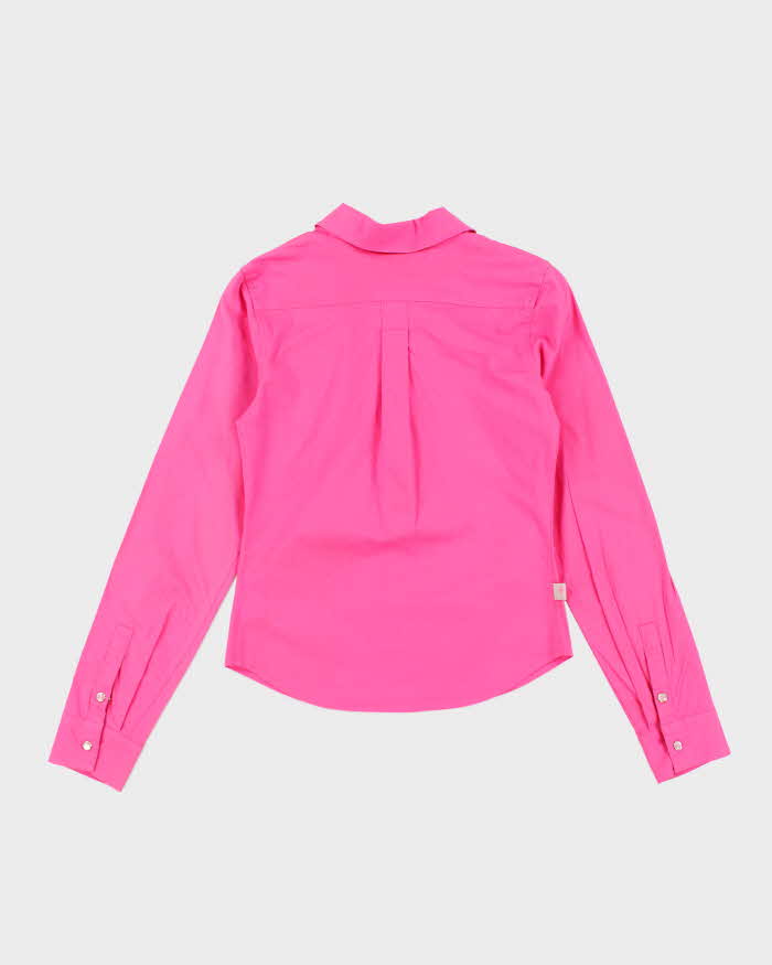 Y2k 00s Red Dragon Pink Shirt - S