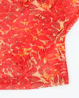 Y2k 00s Mexx Mesh Pattern Long Sleeve Top - L
