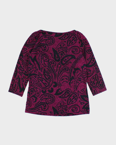 Y2k 00s Penmans Paisley Pastern Top - M