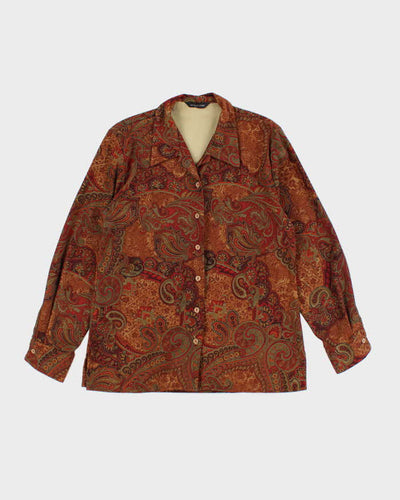 Vintage Japon Et Chine Paisley Pattern Blouse - M