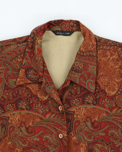 Vintage Japon Et Chine Paisley Pattern Blouse - M