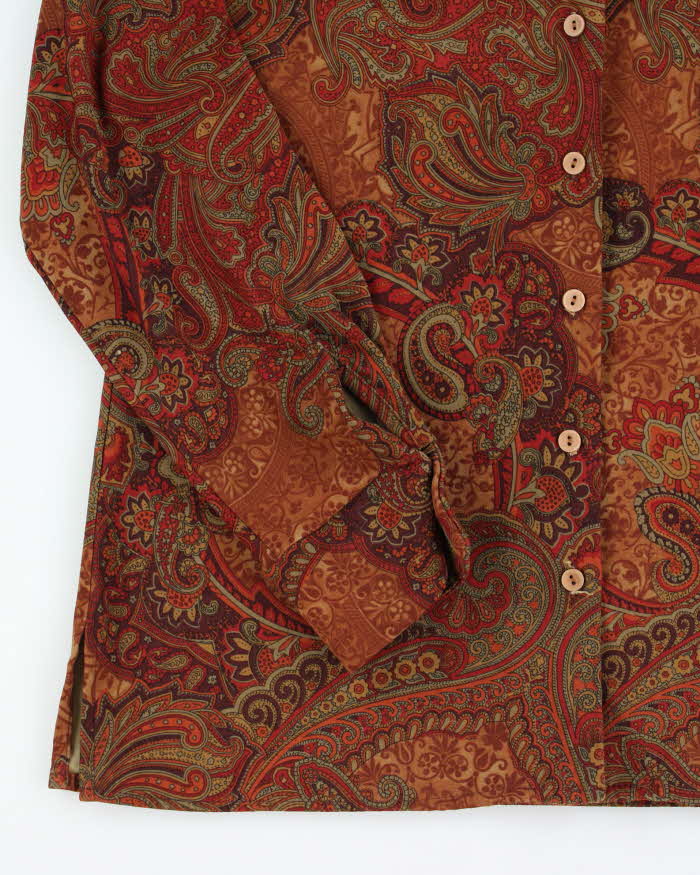 Vintage Japon Et Chine Paisley Pattern Blouse - M