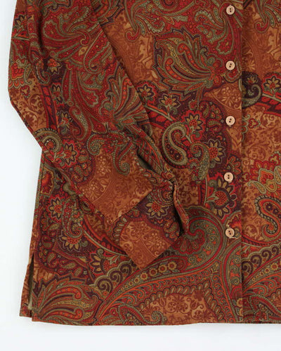 Vintage Japon Et Chine Paisley Pattern Blouse - M