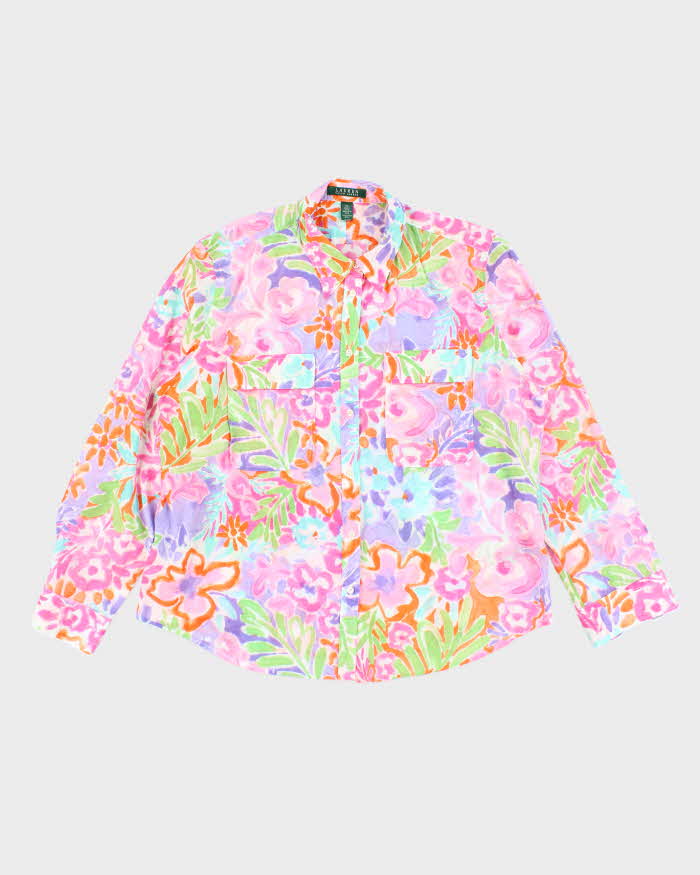 Ralph Lauren Long Sleeve Pattern Blouse - XL