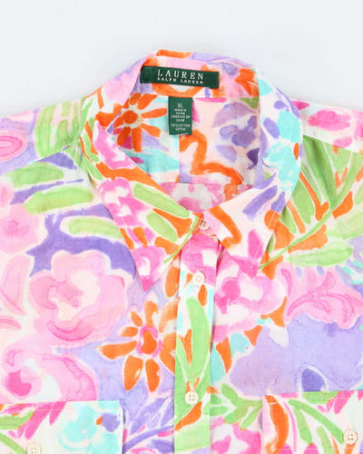 Ralph Lauren Long Sleeve Pattern Blouse - XL