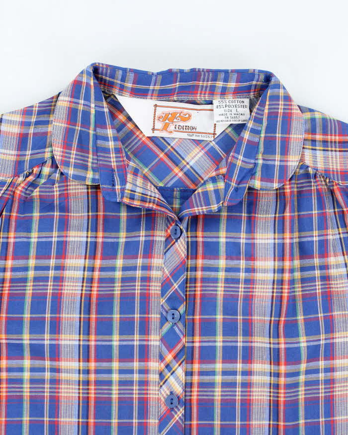 Vintage 80s JEL Checked Shirt - L