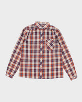 Vintage 80s Brown Checked Shirt - L