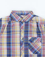 Vintage 80s Brown Checked Shirt - L