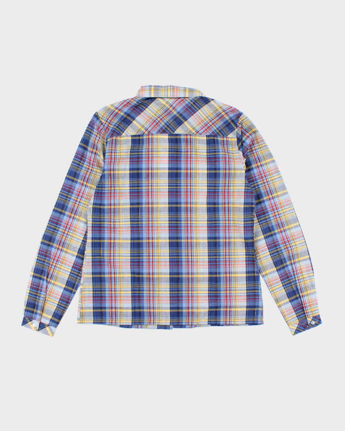 Vintage 80s Brown Checked Shirt - M