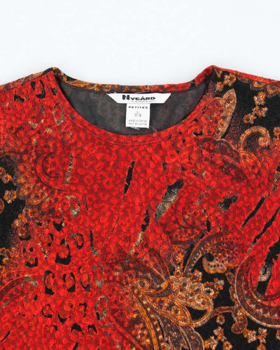 Vintage 90s Nygard Pattern Top - L