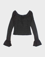 Vintage 90s Seduction Long Sleeve Top - S