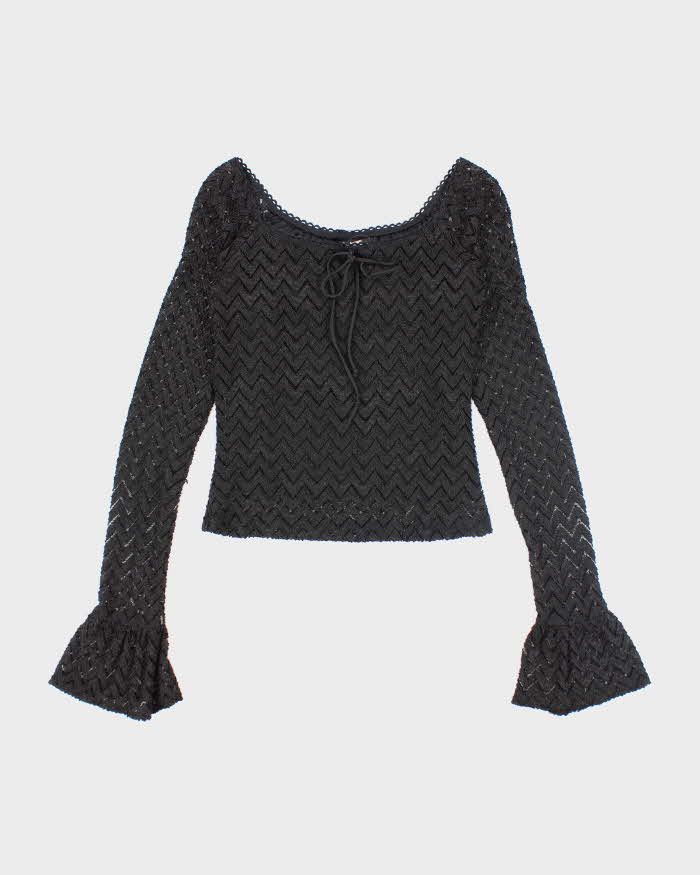 Vintage 90s Seduction Long Sleeve Top - S