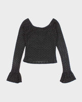 Vintage 90s Seduction Long Sleeve Top - S