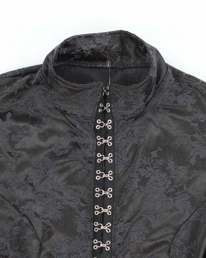 Vintage Gothic Floral Top - M
