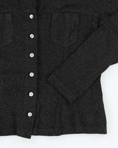 Vintage Y2k 00s Le Chateau Sparkly Blouse - M