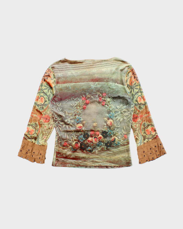 Vintage 90s Love Amour Velvet Top - S