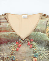 Vintage 90s Love Amour Velvet Top - S
