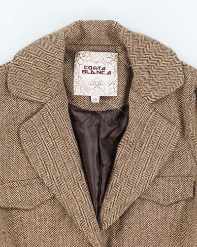 Vintage Y2k 00s Costa Blanca Wool Blend Button-Up Top - M