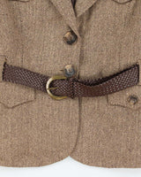 Vintage Y2k 00s Costa Blanca Wool Blend Button-Up Top - M