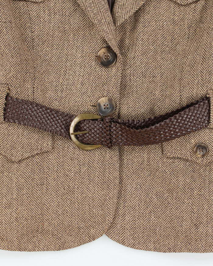 Vintage Y2k 00s Costa Blanca Wool Blend Button-Up Top - M