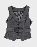 Vintage Y2k 00s Maurices Waistcoat Top - S