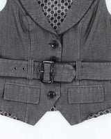 Vintage Y2k 00s Maurices Waistcoat Top - S