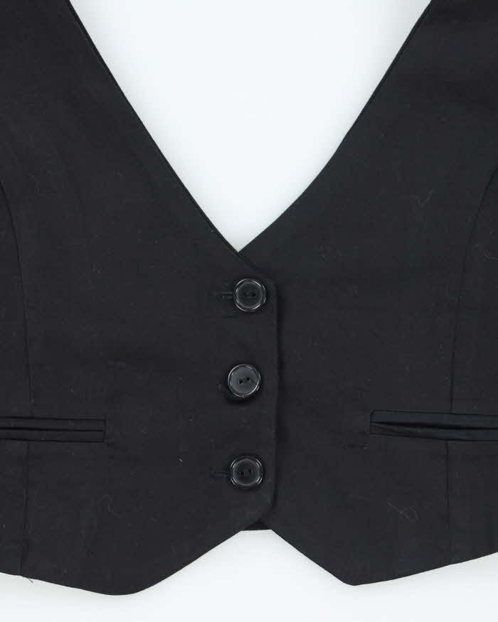 Vintage Y2k 00s Seduction Waistcoat Halter Top - S